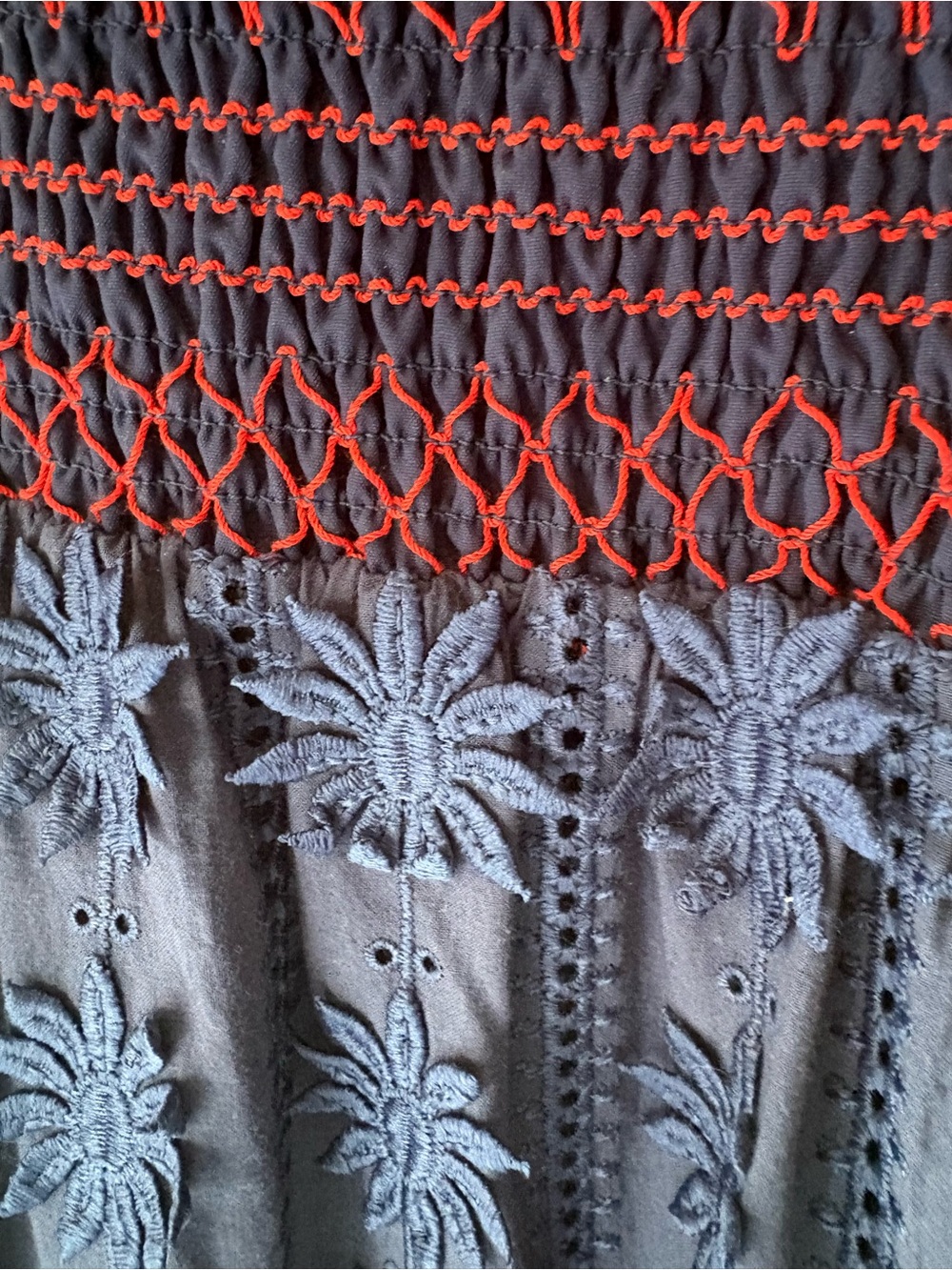 Tuckernuck Embroidered Navy Mallie Dress - Picture 4 of 5